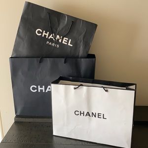 3 Chanel paper gift bags